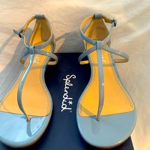 Splendid Bryce Sandal in  Blue Patent leather.